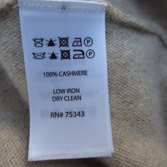 Max Studio Sweater Hoodie Womens XL Cream 100% 2-PLY‎ Cashmere  SOFT Cozy comfy - Picture 6 of 12